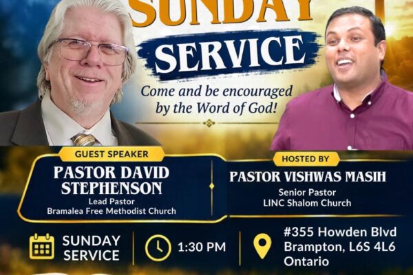 Sunday Service with Guest Speaker Pastor David Stephenson