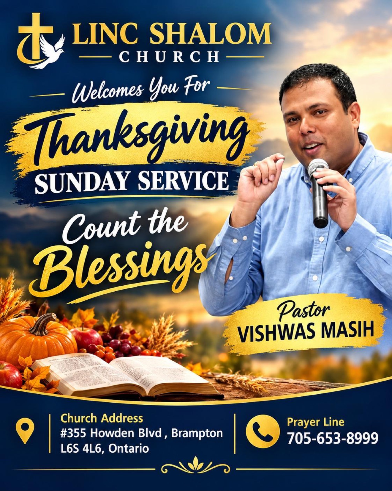 Thanksgiving Sunday Service: Count the Blessings